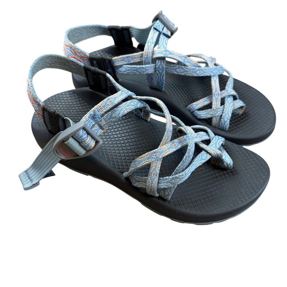 Chaco Z Cloud 2 Sandals Womens 7 Sphere Blue Strappy Toe Loop Hiking Water Shoes